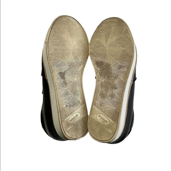 DR SCHOLLS IF ONLY SLIP ON WEDGE SNEAKER Black and White Size 8 - Picture 5 of 7